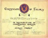Certificate of Valor